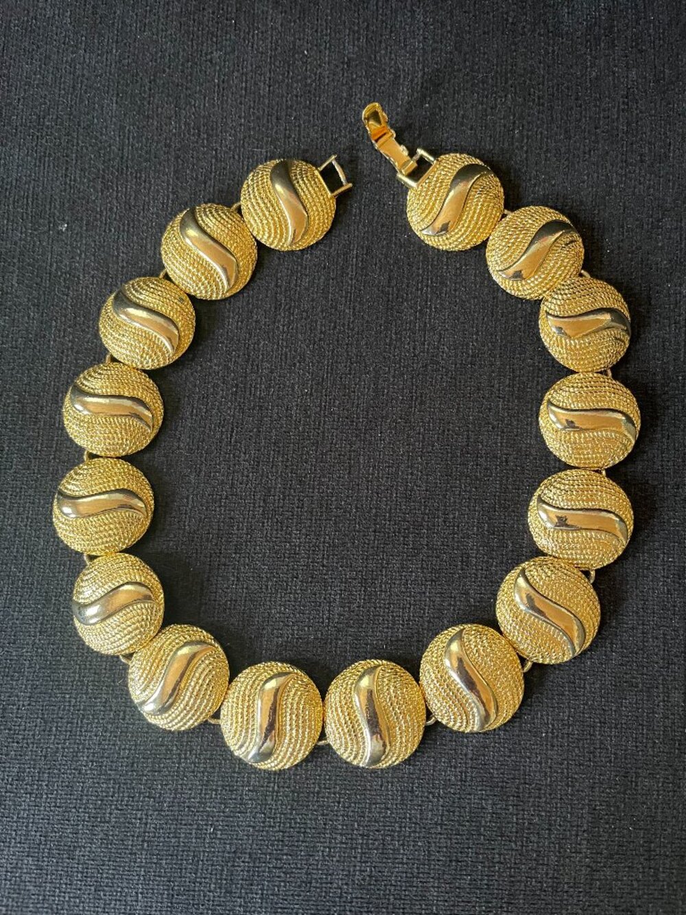 Vintage Gold Link Necklace: